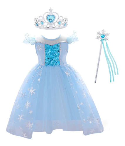 Vestido De Disfraz De Princesa Elsa De Frozen 2 Para Navidad