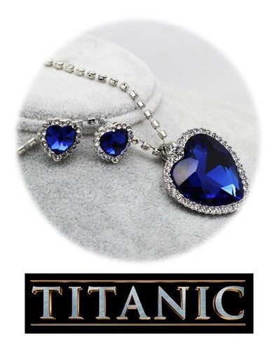 Collar Titanic ! Replica Exacta + Aretes Gratis Amor Corazon