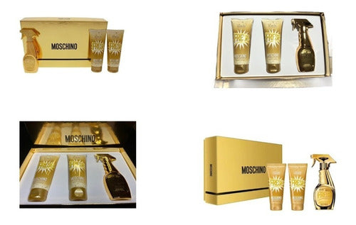 Perfume Moschino Set 3 Pzs. Fresh Couture Gold Eau De Parfum
