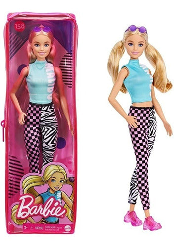 Barbie Fashionista Rubia Ropa Moda # 158