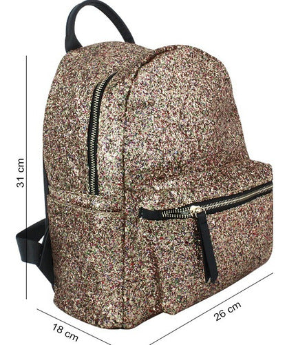 Mochila Para Dama Mini Back Pack Detalle Cierres L-0121