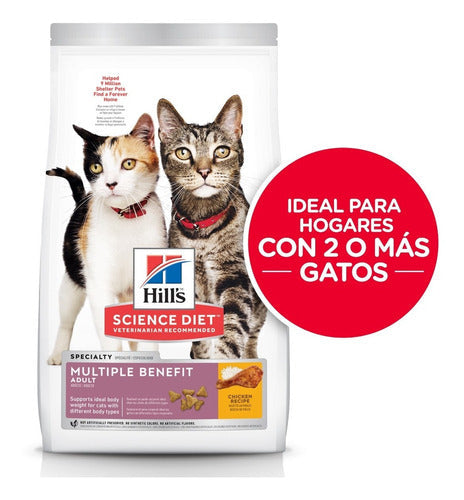 Alimento Hill's Multi Benefit Para Gato Adulto De 7.0 Kg