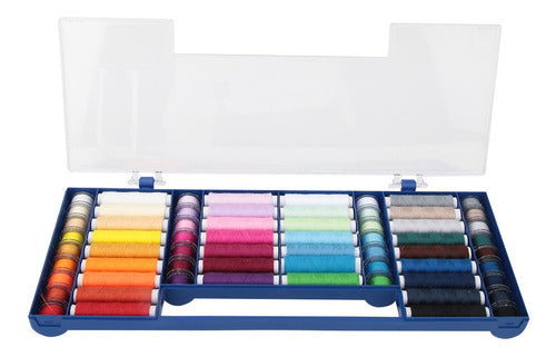 32 Color 64 Kit De Hilo De Coser Caja De Almacenamiento Para