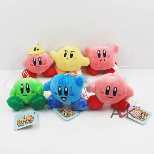 6 Peluches Kirby 20th Aniversary Nintendo 6 Cm Envio Gratis