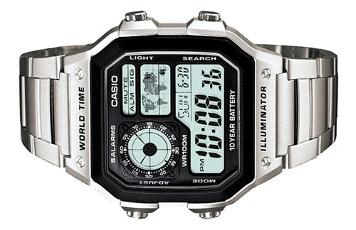 Reloj Casio Hombre Ae-1200whd Alarma Crono Wr 100m Env Grati