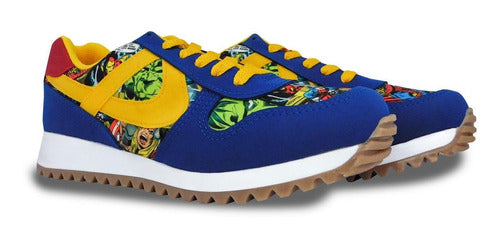 Tenis Panam Hombre Mujer Marvel Comic Casual Textil