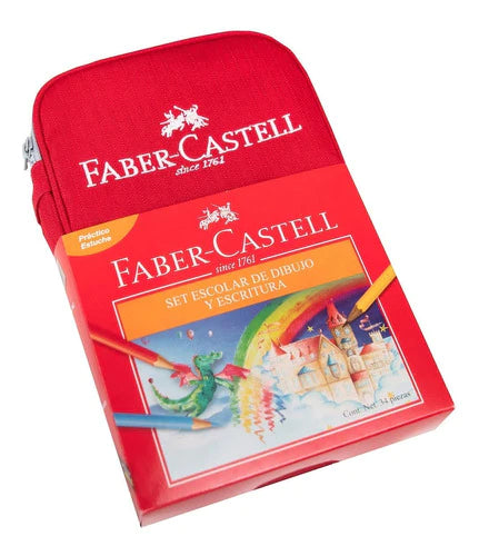 Faber Castell 24 Colores, Estuche, Escuela Dibujo