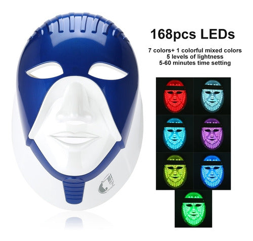 Máscara De Fotones C/luces Led Para Rejuvenecimiento Facial