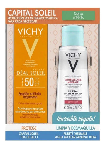 Kit Vichy Capital Soleil Toque Seco Y Agua Micelar