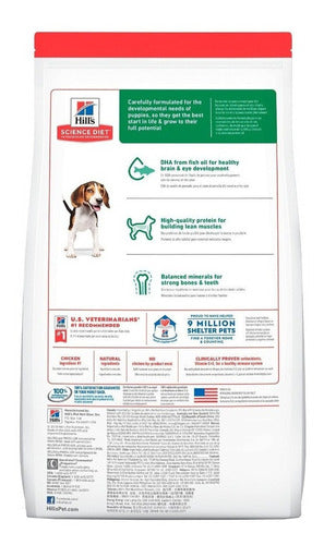 Alimento Hill's Science Diet Para Perro Cachorro De Raza  Mini, Pequeña Y Mediana Sabor Pollo En Bolsa De 30lb