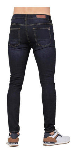 Jeans Básico Hombre Furor Stone 62105609 Mezclilla Stretch