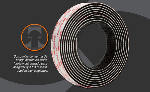 Velcro Industrial 3m Cierres Dual Lock De 25mm X 1 Metro