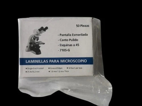 Portaobjetos Laminillas Paquete De 20 Cajas Con 50 C/u.