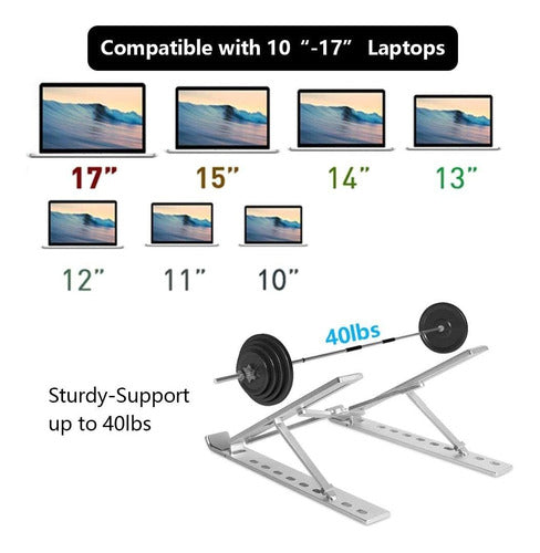 Base Soporte De Laptop Ordenador Portátil Plegable Ajustable