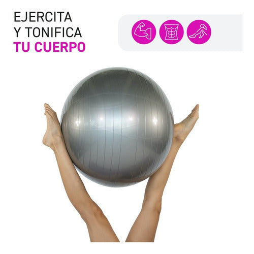 Pelota De Ejercicio 65 Cm Para Yoga, Pilates Y Fitness