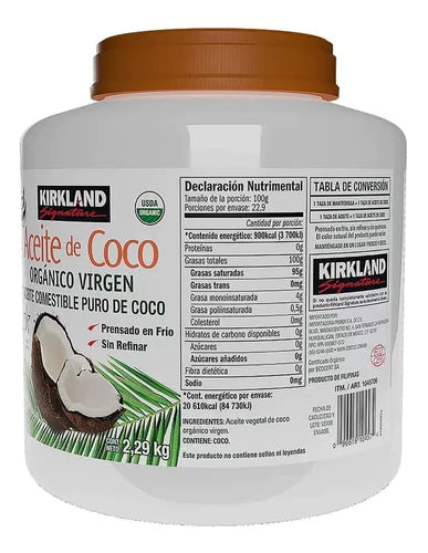 Aceite De Coco Orgánico Virgen Kirkland Signature