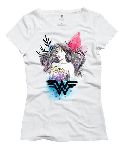 Playera De Mujer Maravilla Drawing Original Camiseta W07
