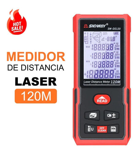 Telemetro Medidor Laser Distanciometro 120m Distancia Sndway