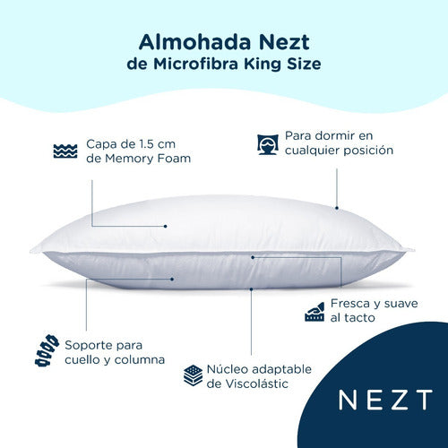Nueva Almohada Nezt Multi-capas | King Size.