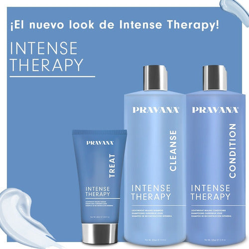 Kit Intense Therapy Pravana Shampoo, Acond, Mascarilla