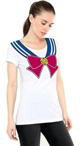 Blusa Toxic Sailor Moon Traje Blanca Mujer