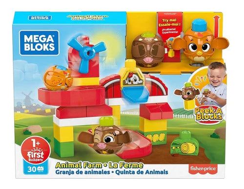 Mega Bloks Sopresa Peek A Boo Granja Animales  Juguete Bebés