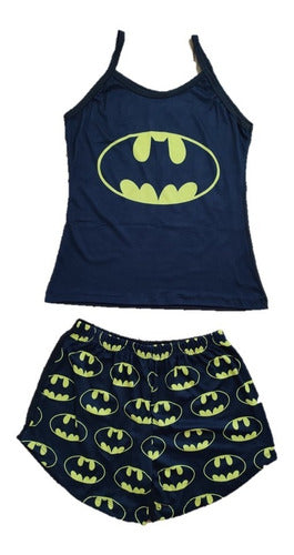 Pijama De Batman Short Y Blusa Para Dama (talla Ch - M)