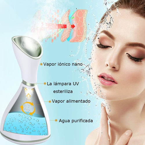 Facial Vaporizador Nano Iónico Sauna Facial Poros Limpieza