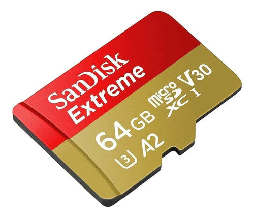 Memoria Micro Sd Xc Sandisk Extreme 64gb 160mb/s 4k Clase 10
