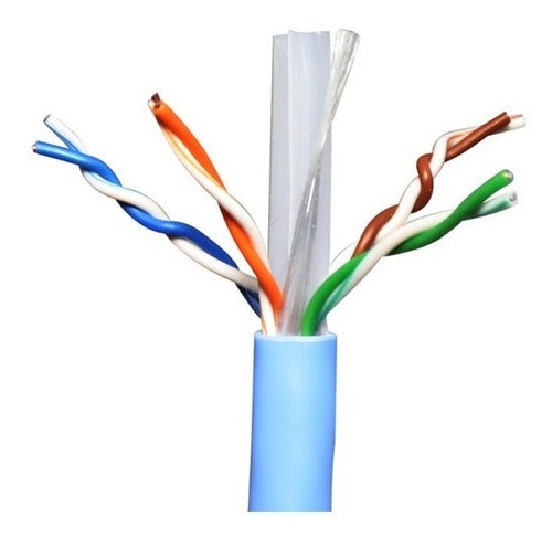 Bobina Cable Utp Cat 6 Azul 305m 8 Hilos 0.57mm Acccable28