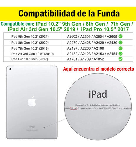Funda Para iPad 8a 7a 10.2 /aire 3/iPad Pro 10.5 Para Niños
