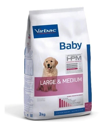 Alimento Baby Large & Medium Virbac Hpm 12 Kg