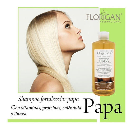 Fortalecedor De Papa Shampoo Y Acondicionador Set Florigan