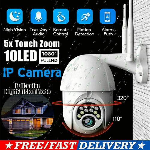 1080p Hd Ip Cctv Inalámbrica Cámara Doméstica Wifi Seguridad