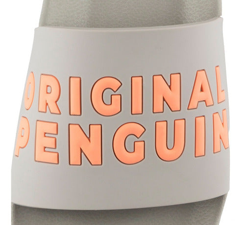 Sandalia Original Penguin Slides Para Mujer Color Gris Claro