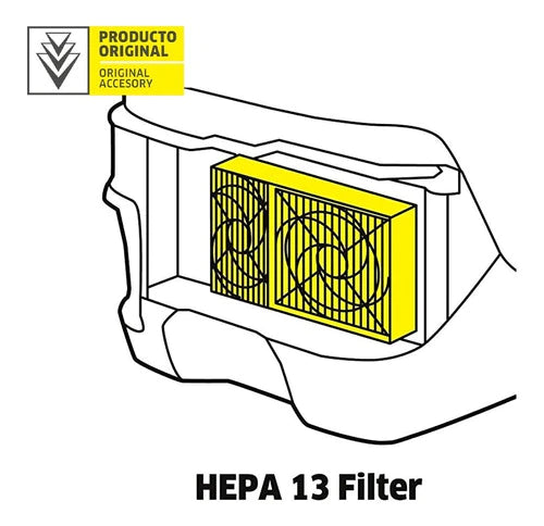 Filtro Higienico Hepa 13 Kärcher® P/aspiradora Ds 5.800