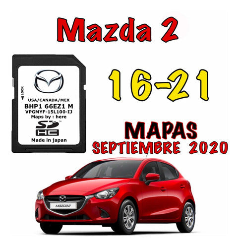 Mapas Mazda Gps Tarjeta De Navegación Mazda 2 2014 -2021