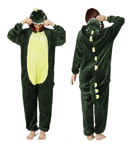 Pijamas Dinosaurio Pijama Completa Mameluco Disfraz Adulto