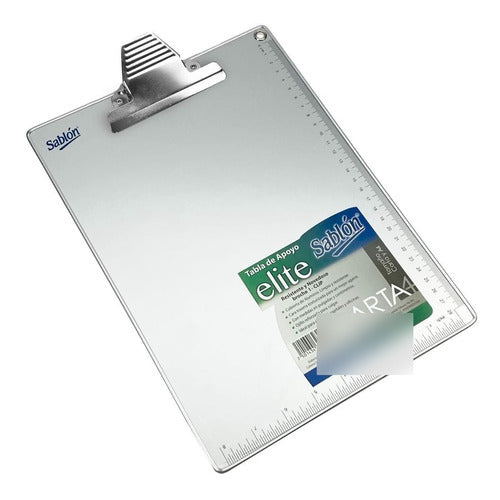 2 Pack Tabla De Apoyo Aluminio Tamaño Carta Con Broche Metal