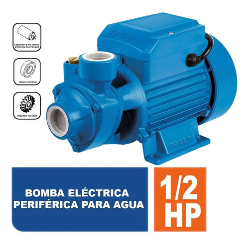 Bomba Eléctrica Periférica Para Agua 1/2 Hp   49877