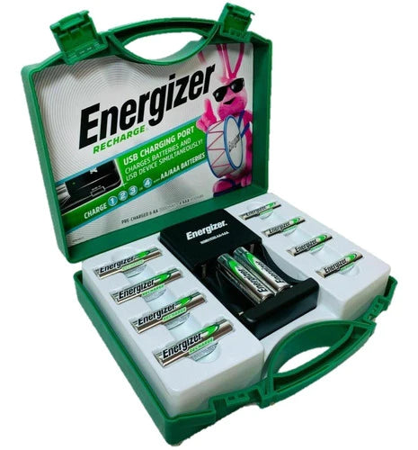 Baterías Recargables Energizer Pilas Aa Aaa Cargador Usb