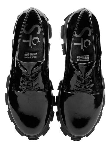Zapato Moda Mujer Stfashion Negro 00303611 Tipo Charol