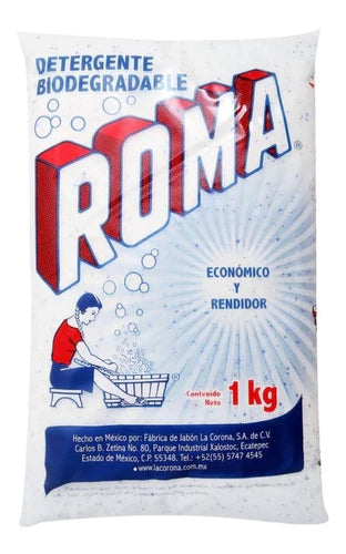 Caja De Detergente Roma En 10 Bolsas De 1 Kilo Cada Una