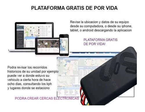 Gps Rastreador Tracker Auto Y Plataforma Gratis De Por Vida