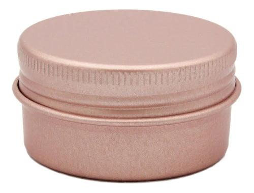 Lata Aluminio 10 Ml Crema Pomadera Color Oro Rosa (100 Pzas)