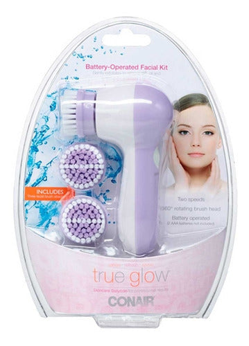 Cepillo Facial Dermocosmetico Conair True Glow Morado