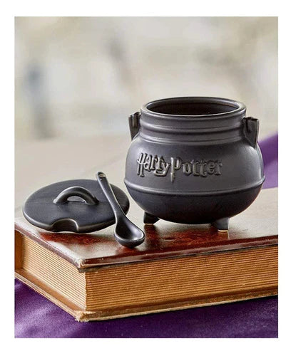 Harry Potter Taza Caldero Con Cuchara Negro 591ml Ceramica