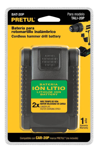 Bateria Ion Para Tali-20p Pretul 21014