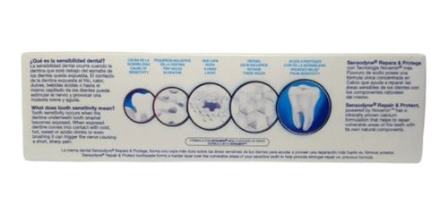 Crema Dental Sensodyne Repara Y Protege 5 Piezas 100 Gr