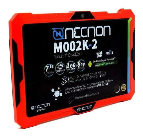Tablet  Necnon M002k-2 Android 8.1 7  8gb Roja Y 1gb De Memoria Ram